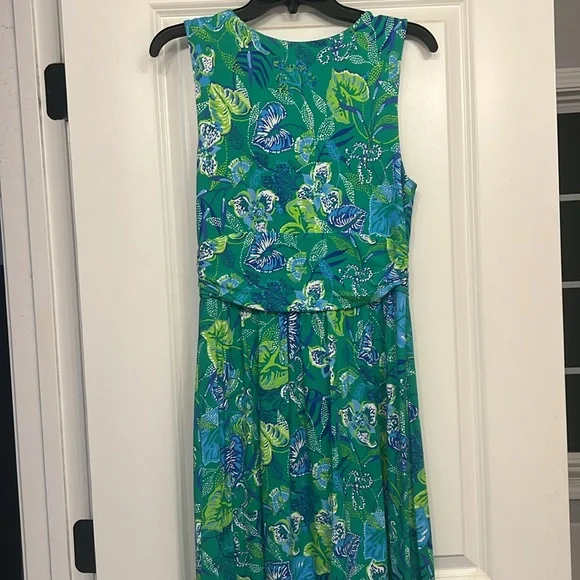 Lilly Pulitzer Moana Wrap Maxi Dress - Botanical Green in a Flutter - Size S - Picture 10 of 10